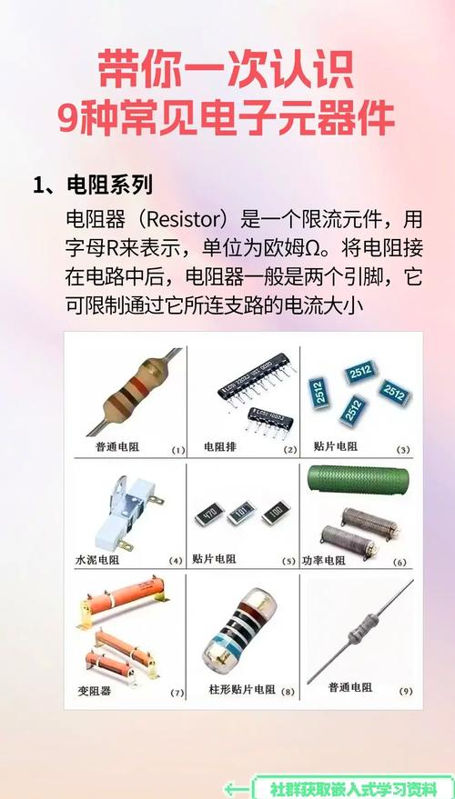 9種常見電子元器件詳解及圖片